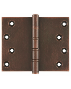 Simonswerk P1562 Ball Race Brass Butt Projection Hinges 101.6mm x 127mm c/w Screws Imitation Bronze