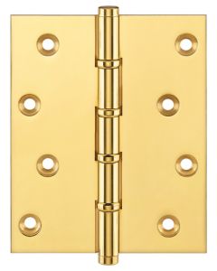 Simonswerk P1575 Ball Race Brass Butt Projection Hinges 127mm x 100mm c/w Screws Polished Brass