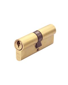 Zoo Hardware P5 70mm Euro Double Cylinder Keyed to Differ  Satin Brass P5EP70DSBE