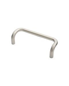 Eurospec PAC1225SSS Steelworx 19mm Dia. Cranked Pull Handle G316 (225mm C/C) Satin Stainless Steel
