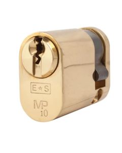 Eurospec CYG72142PB/KD Mp10 42Mm Oval Single Cylinder - Ktd Polished Brass