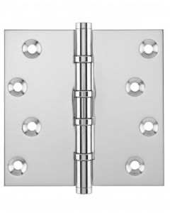 Simonswerk P1560 Ball Race Brass Butt Projection Hinges 100mm x 103mm c/w Screws Polished Chrome