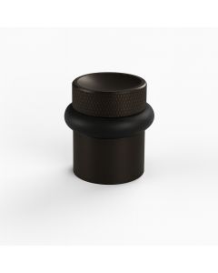 Luxury designer Elite Diamond Knurled Floor Door Stops 39mm Hight Dark Matt Bronze Finish