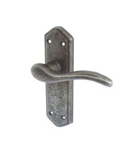Frelan Wentworth Suite Door Handle on Latchplate Pewter 170mm PEW501
