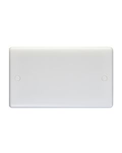 Eurolite Pl4012 Enhance White Plastic 2 Gang Blank Plate