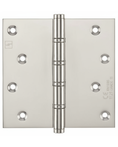 Simonswerk 1560CE Ball Race Brass Butt Projection Hinges CE marked FD30 fire rated 100mm x 100mm c/w Screws Polished Nickel