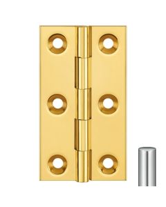 Simonswerk 0920 Solid Drawn Unwashered Brass Butt Hinges 38 X 23mm C/W Screws Polished Chrome