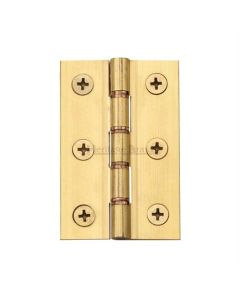 Heritage Brass PR88-400-NB Hinge Brass with Phosphor Washers 3" x 2" Natural Brass finish
