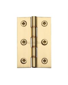 Heritage Brass PR88-400-PB Hinge Brass with Phosphor Washers 3" x 2" Polished Brass finish