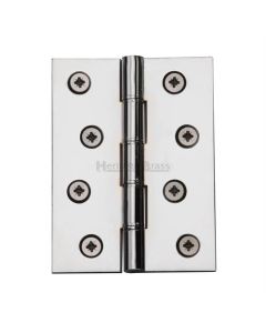 Heritage Brass PR88-410-PNF Hinge Brass with Phosphor Washers 4" x 3" Polished Nickel finish