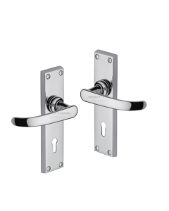 Project Hardware PR900-PC Door Handle Lever Lock Avon Design Polished Chrome finish