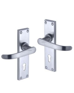 Project Hardware PR900-SC Door Handle Lever Lock Avon Design Satin Chrome finish