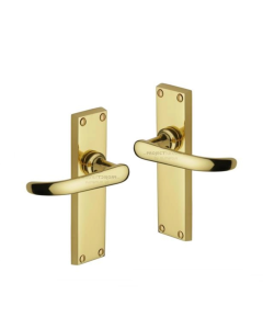 Project Hardware PR905-PB Door Handle Lever Latch Avon Design Polished Brass finish