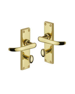 Project Hardware PR920-PB Door Handle for Bathroom Avon Design Polished Brass finish