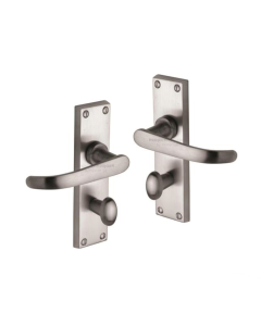 Project Hardware PR920-SC Door Handle for Bathroom Avon Design Satin Chrome finish