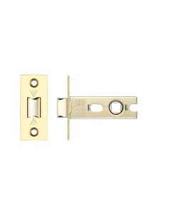 Zoo Hardware PRTL76FD-S-PVDPB Project Tubular Latch 76mm - UKCA/CE, Square Forend, Polished Brass PVD