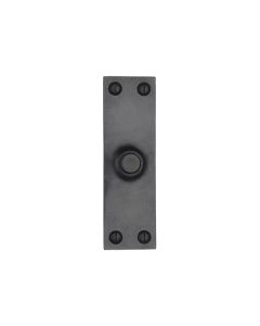 Rustic Dark Bronze Bell Push 4" x 1.25"-M.Marcus-RDB348