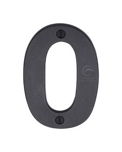 Rustic Dark Bronze Door Numeral 0 Screw Fixing 76mm (3")-M.Marcus-RDB351 0