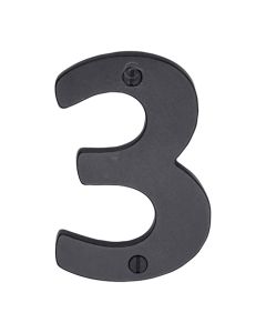 Rustic Dark Bronze Door Numeral 3 Screw Fixing 76mm (3")-M.Marcus-RDB351 3