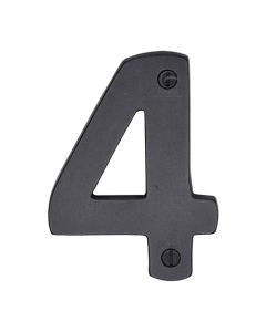 Rustic Dark Bronze Door Numeral 4 Screw Fixing 76mm (3")-M.Marcus-RDB351 4
