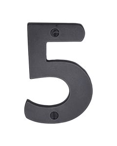 Rustic Dark Bronze Door Numeral 5 Screw Fixing 76mm (3")-M.Marcus-RDB351 5