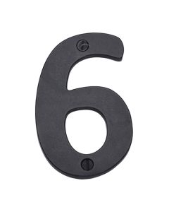 Rustic Dark Bronze Door Numeral 6 Screw Fixing 76mm (3")-M.Marcus-RDB351 6