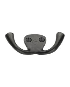 Rustic Dark Bronze Double Coat Hook -M.Marcus-RDB386