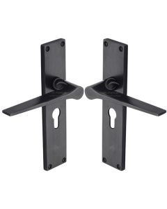 Rustic Dark Bronze Door Handle Euro Profile Gio Design-M.Marcus-RDB41848