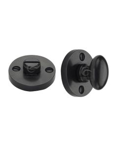 Rustic Dark Bronze Round Thumbturn & Emergency Release for Bathroom & Bedroom Doors-M.Marcus-RDB555