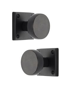 Rustic Dark Bronze Mortice Knob on Rose Olympic Design -M.Marcus-RDB8822