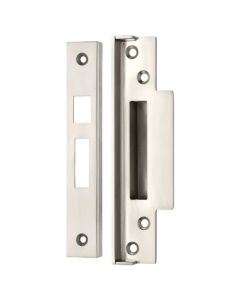 Zoo Hardware ZBSR01SS Rebate Kit to suit BS 5 Lever Sash Locks - suitable for 64mm and 76mm