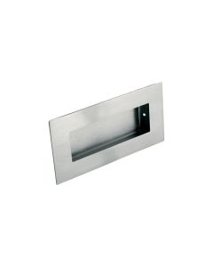 STEELWORKS RFP102PSS Rectangular Flush Pull Handle 102 x 50mm - Polished Stainless Steel