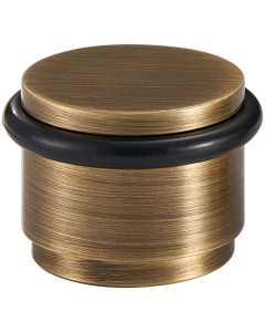 Acre & Clutton Ridgewood Plain Solid Brass Floor Door Stop 35mm Antique Brass RID-D35-30AB