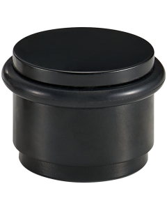 Acre & Clutton Ridgewood Plain Solid Brass Floor Door Stop 35mm Matt Black RID-D35-30MB