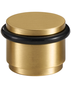 Acre & Clutton Ridgewood Plain Solid Brass Floor Door Stop 35mm Satin Brass RID-D35-30SB