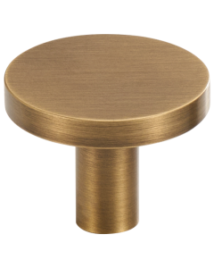 Acre & Clutton Ridgewood Plain Solid Brass Cabinet Knob 32mm Antique Brass RID-K32-AB