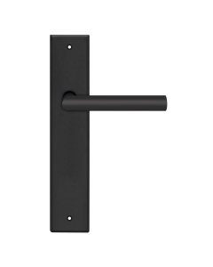Karcher Design RLE28 - Renovation long plate Rhodos, Door Handle in cosmos black, without keyhole, Size 260 mm x 52 mm x 10 mm,