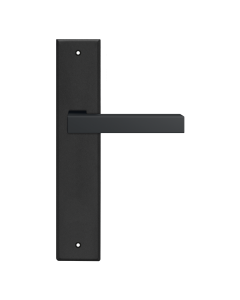 Karcher Design RLE46 - Langschildgarnitur Seattle, Door Handle in cosmos black, without keyhole, Size 260 mm x 52 mm x 10 mm,