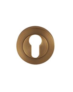Euro Profile Escutcheon 50mm Diameter-Antique Brass Rosso Maniglie-RM001AB