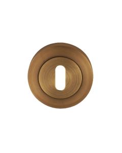 Standard Profile Escutcheon 50mm Diameter-Antique Brass Rosso Maniglie-RM002AB