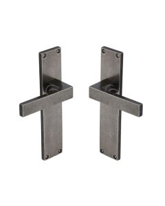 Rustic Pewter Door Handle Lever Latch Cheswell Design-M.Marcus-RPW3110