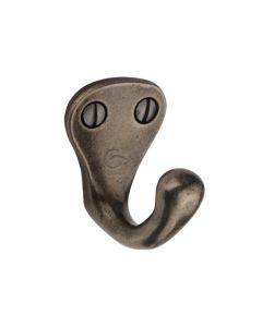 Rustic Pewter Single Coat Hook -M.Marcus-RPW387