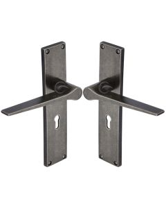Rustic Pewter Door Handle Lever Latch Gio Design-M.Marcus-RPW41800