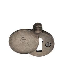 Rustic Pewter Covered Keyhole Round -M.Marcus-RPW554