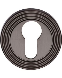 Heritage Brass Reeded Euro Profile Keyhole Matt Bronze RR4020-MB
