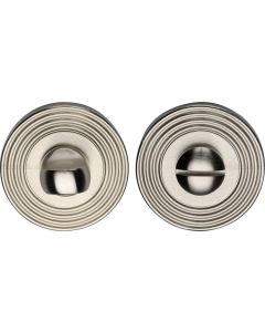 Heritage Brass Reeded Turn & Release Satin Nickel RR4049-SN