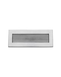 Heritage Brass Reeded Letterplate 10" x 4" Satin Chrome