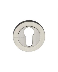 Heritage Brass RS2004-SN Euro Profile Cylinder Escutcheon Satin Nickel finish