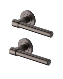 Heritage Brass RS2017-MB Door Handle Lever on Rose Phoenix Design Matt Bronze Finish
