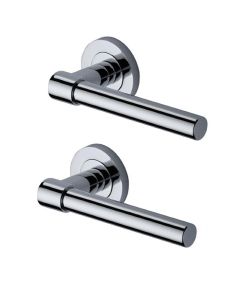 Heritage Brass RS2017-PC Door Handle Lever on Rose Phoenix Design Polished Chrome Finish